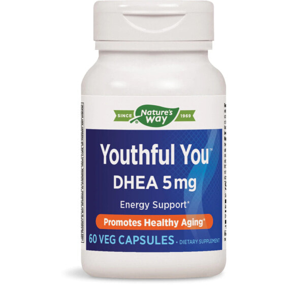 Витамин Youthful You DHEA, 5 мг, 60 капсул - NATURE'S WAY.
