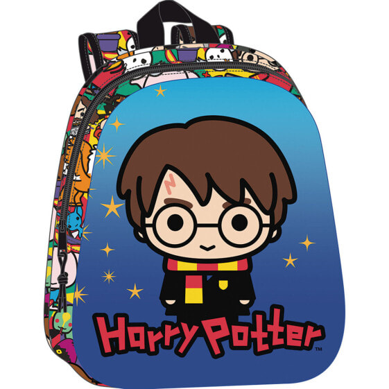 Школьный рюкзак Harry Potter Синий Разноцветный 27 x 33 x 10 cm