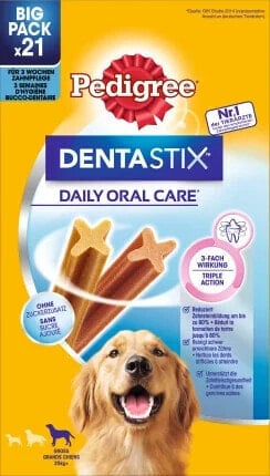 Kausnack Hund Zahnpflege DentaStix für große Hunde, Multipack (3x7 Stück), 810 g