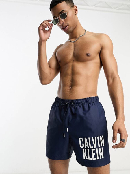 Calvin Klein intense power swim shorts in navy