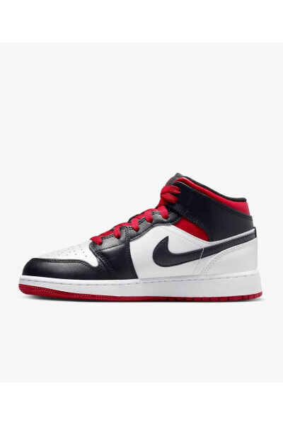 Air Jordan 1 Mid Gym Red Black Toe (GS) Kadın Sneaker DQ8423-106