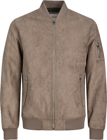 Куртка кожаная Jack & Jones JJEROCKY 12223651 Falcon