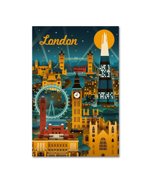 Lantern Press 'London' Canvas Art - 12" x 19"