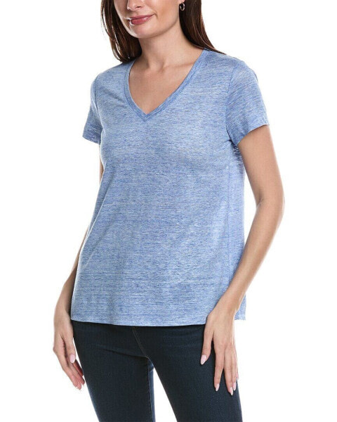 Топ Lafayette 148 New York The Modern Tee Linen