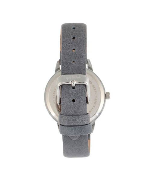 Women Vancouver Leather Watch - Grey, 36mm