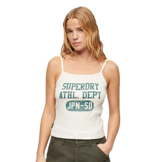 SUPERDRY Athletic Coll Graphic RIB sleeveless T-shirt