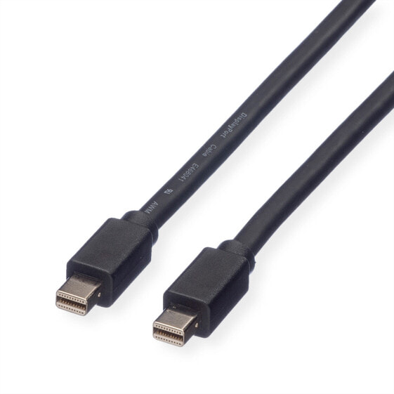 ROLINE DisplayPort Cable - Mini DP - Mini DP - M/M 3 m - 3 m - Mini DisplayPort - Mini DisplayPort - Male - Male - 2560 x 1600 pixels