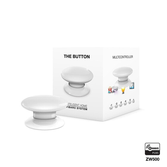 Fibaro The Button - Wireless - Alarm - White - 50 m - 868.4/869.8 MHz - 1 pc(s)