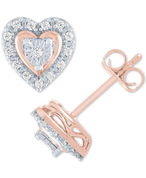 Серьги Macy's Diamond Heart