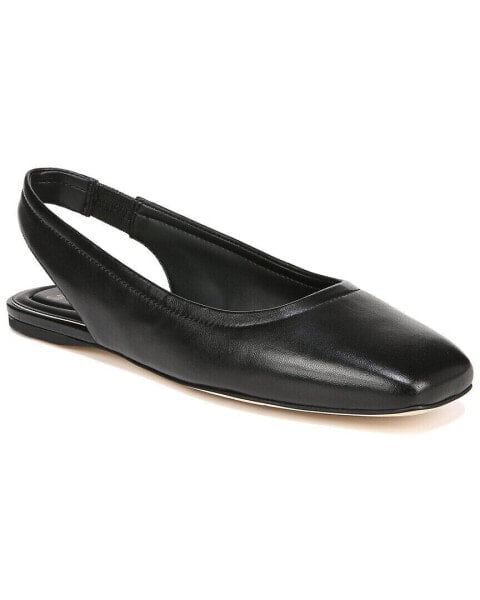 Franco Sarto Flexa Antona Leather Slingback Flat Women's Black 10