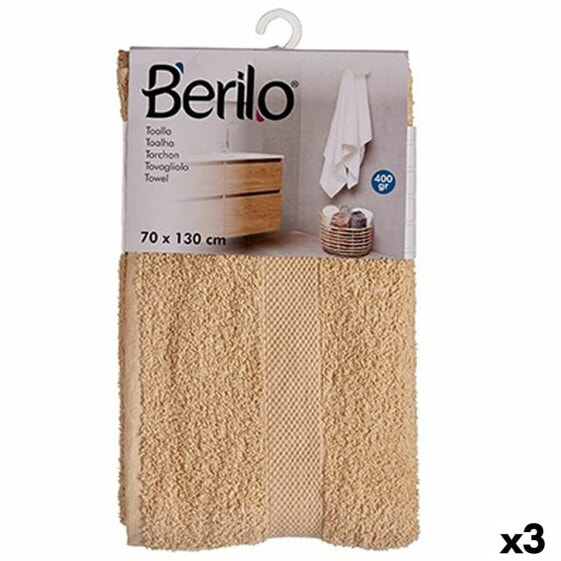 Банное полотенце Berilo Кремовое 70 x 130 cm (3 штуки)