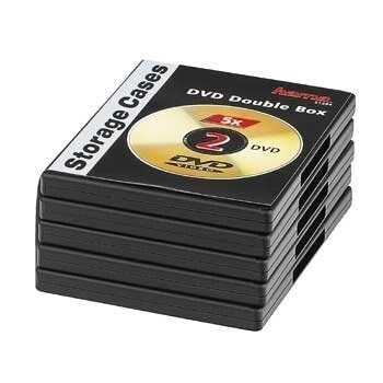 Hama 00051294 - DVD case - 2 discs - Black - Polypropylene (PP) - 120 mm - 135 mm