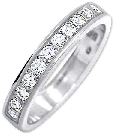 Silver ring with crystals 426 001 00299 04