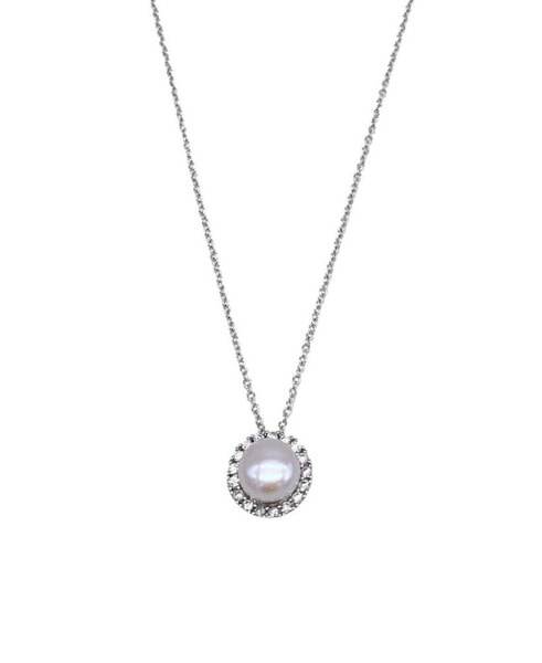 Floating Freshwater Pearl Halo Necklace