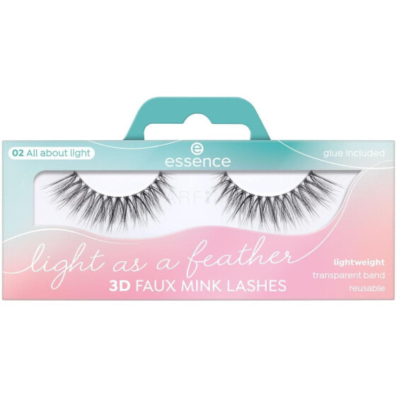 Essence Light As A Feather 3D Faux Mink 01 Light Up Your Life 1 St. falsche wimpern für Frauen