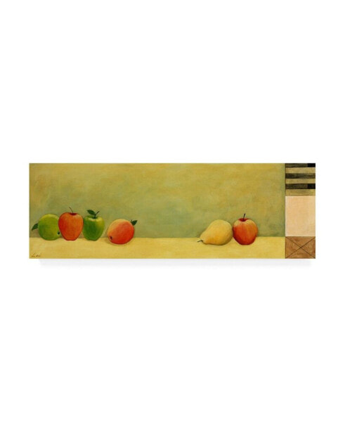 Pablo Esteban Pears Apples Green 2 Canvas Art - 36.5" x 48"