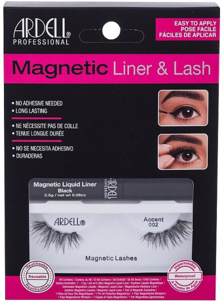 Ardell Magnetic Lash & Liner Lash Accent 002 (eye/liner/2.5g + lashes/2pc)