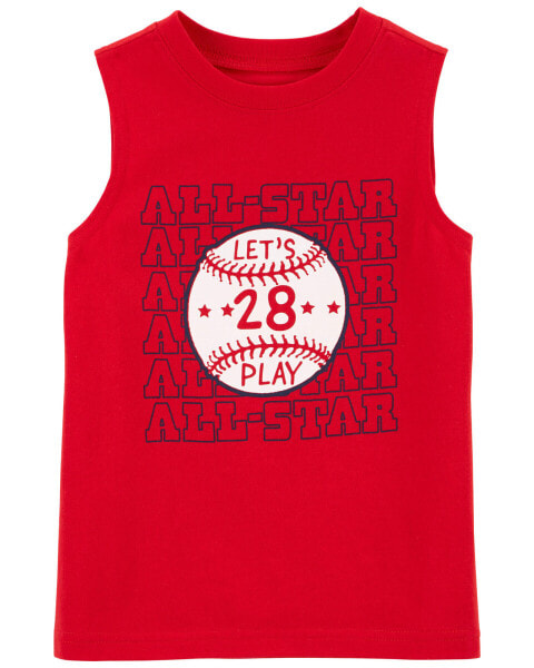 Футболка для малышей Carter's Toddler Baseball Graphic Tank