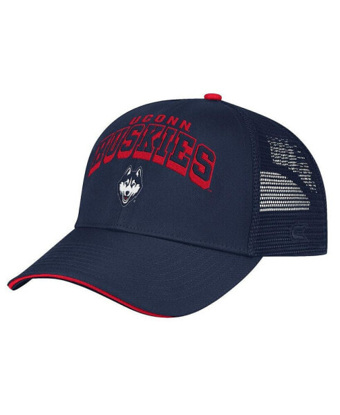 Men's Navy UConn Huskies Wyatt Primary Team Trucker Adjustable Hat