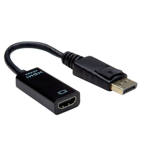 Разъем и адаптер VALUE DisplayPort - HDMI Type A (Стандартный) - Мужской - Женский - Золото