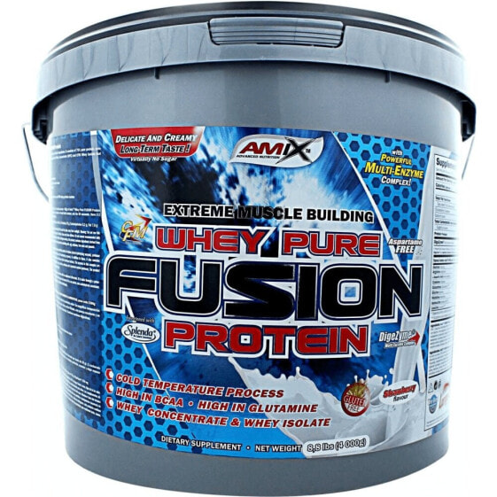 Протеин Amix Whey Pure Fusion Strawberry 4кг