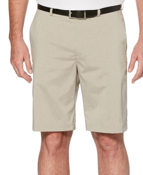 Men's Flat Front Heather Golf Shorts with Active Waistband