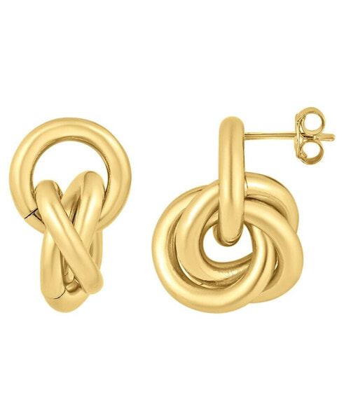 18K Gold-Plated Circle Link Post Earring
