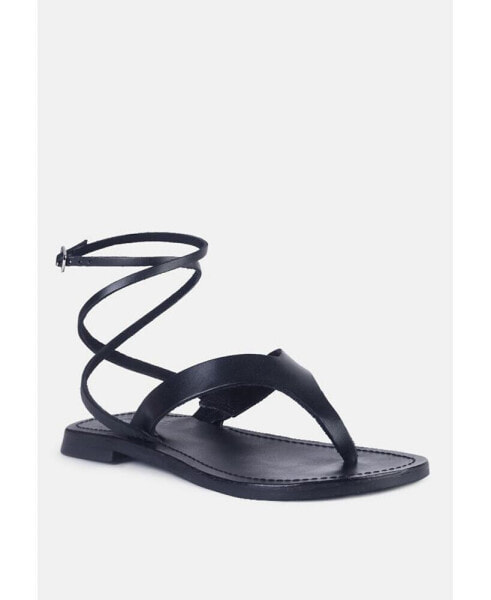 WRAP-UP Tie around Flat Women's Sandals