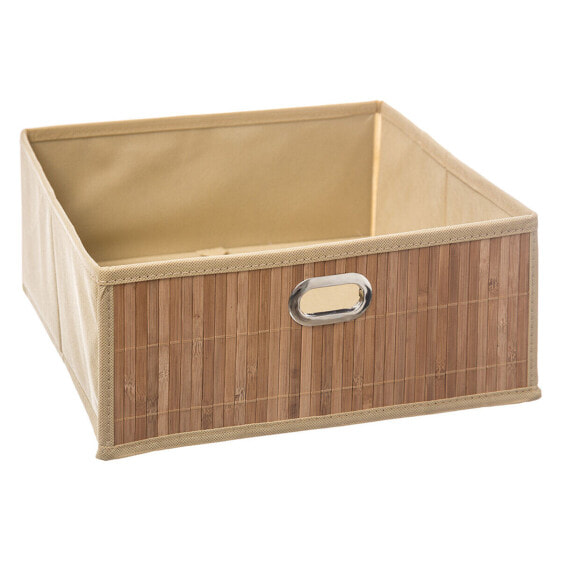 Ящик для хранения 5five 31 x 31 x 13.5 cm Туалеты Натуральный Бамбук 31 x 31 x 31 cm