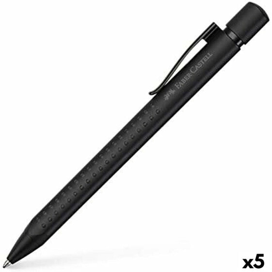 Ручка шариковая Faber-Castell Grip Edition XB Чёрный 5 штук