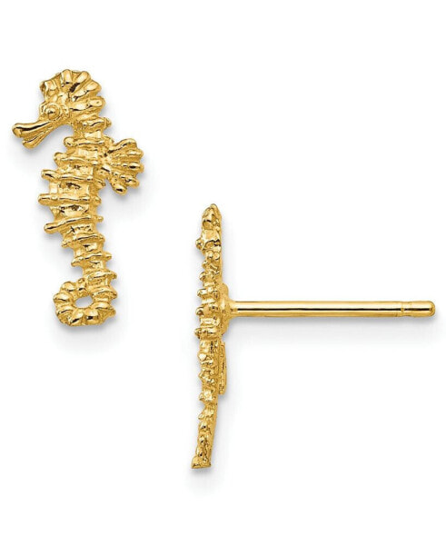 Серьги Macy's Seahorse Stud in 14k Gold