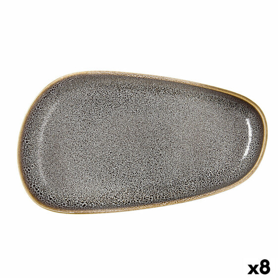 Плоская тарелка Ariane Jaguar Freckles Коричневый Керамика Прямоугольный 27 cm (8 штук)