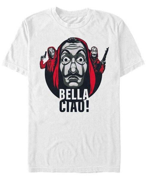 Men's La Casa De Papel Bella Ciao Masked Trio Short Sleeve T-Shirt