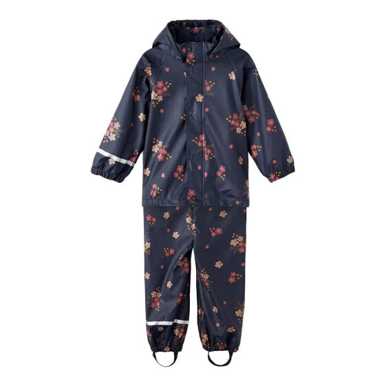 NAME IT Set Flower rain jacket