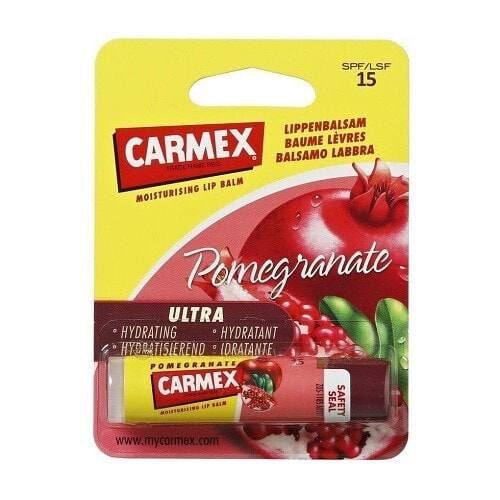 Carmex Pomegranate Ultra Lip Balm Spf15  Увлажняющий гранатовый бальзам для губ с УФ фильтром 4,25 г