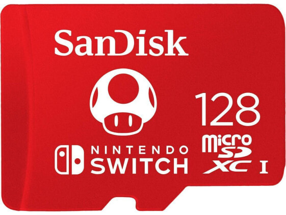 SanDisk 128GB microSDXC UHS-I for Nintendo Switch, Speed Up to 100MB/s (SDSQXAO-