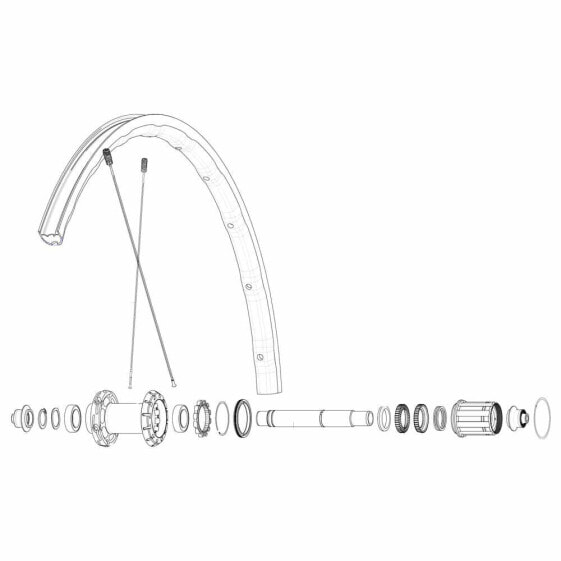 Колесо заднее Mavic MAVIC Kit 12 Rear Ksyrium SL DS Spokes