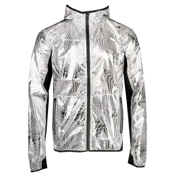 Diadora Bright Full Zip Jacket Mens Silver Casual Athletic Outerwear 170994-3500