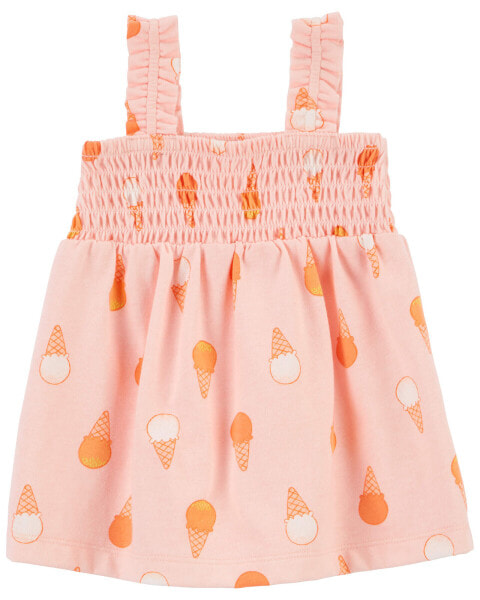 Платье для малышей Carter's Baby с принтом мороженого