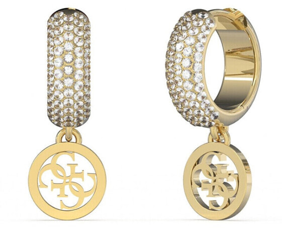 Stylish gold-plated rings Crazy Earrings JUBE03301JWYGT/U