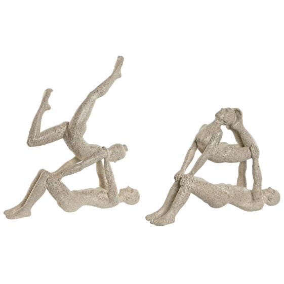 Декоративная фигура для дома Home ESPRIT Белая Yoga 29 x 8 x 30 см (2 штуки)