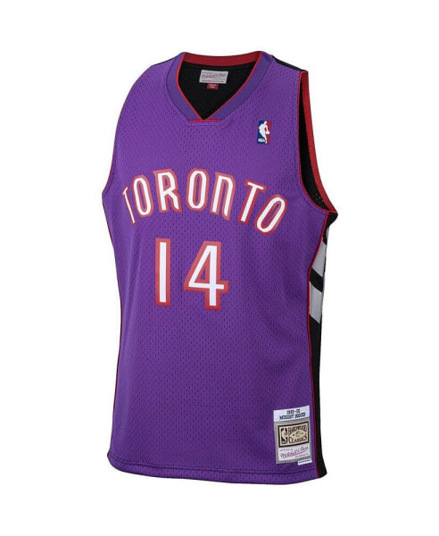 Men's Muggsy Bogues Purple Toronto Raptors 2001/02 Hardwood Classics Swingman Jersey