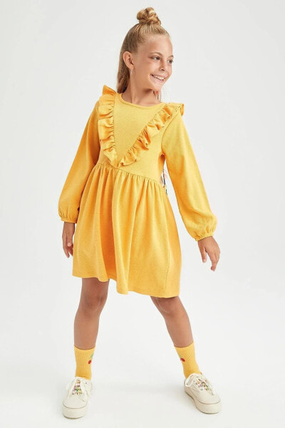 Платье Defacto Kız Çocuk Waffle