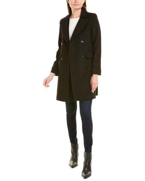 Fleurette Double Breasted Wool Coat Women's