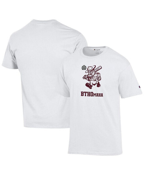 Men's and Women's White Texas A&M Aggies 2024 NCAA Men's Baseball College World Series BTHOmaha T-Shirt