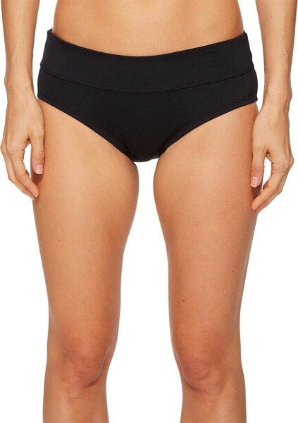 Nike 169399 Womens Stretch Hipster Bikini Bottom Swimwear Black Size Small