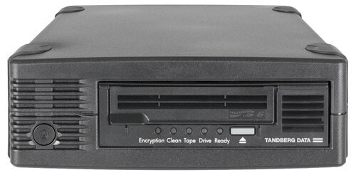 Overland-Tandberg LTO7HH SAS External Tape Drive Kit. Includes US - EMEA power cord - LTO7 data cartridge - Quick Start Guide (EMEA - APAC only) - Storage drive - Tape Cartridge - Serial Attached SCSI (SAS) - 2.5:1 - LTO - 250000 h