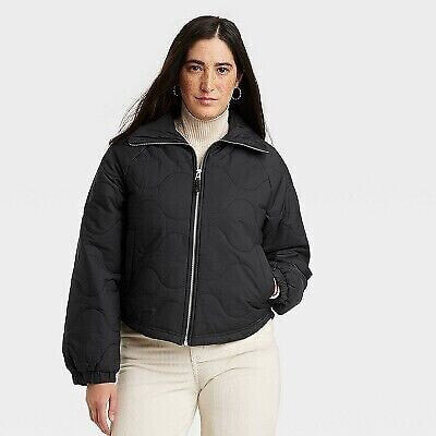 Women's Quilted Jacket - Universal Thread Black XL