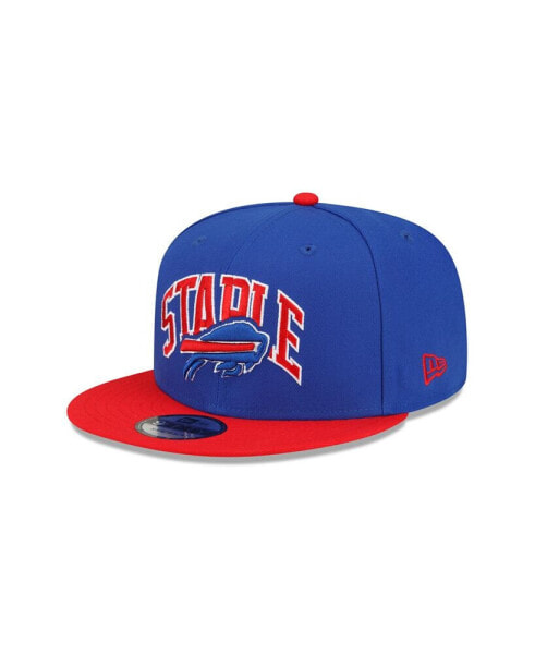 Men's X Staple Royal, Red Buffalo Bills Pigeon 9Fifty Snapback Hat