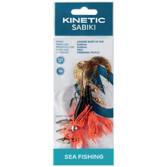 KINETIC Sabiki Loaded Skirt UV Feather Rig